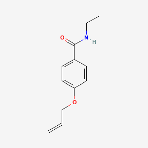 molecular formula C12H15NO2 B4398880 N-ethyl-4-prop-2-enoxybenzamide 