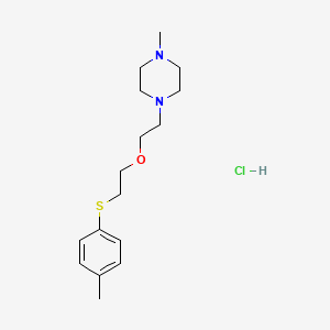 molecular formula C16H27ClN2OS B4398963 1-Methyl-4-[2-[2-(4-methylphenyl)sulfanylethoxy]ethyl]piperazine;hydrochloride 