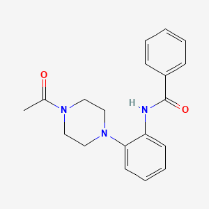 molecular formula C19H21N3O2 B4398996 N-[2-(4-acetylpiperazin-1-yl)phenyl]benzamide 
