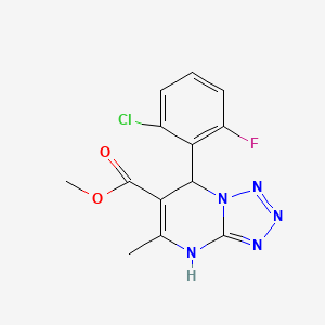 molecular formula C13H11ClFN5O2 B4399076 methyl 7-(2-chloro-6-fluorophenyl)-5-methyl-4,7-dihydrotetrazolo[1,5-a]pyrimidine-6-carboxylate 