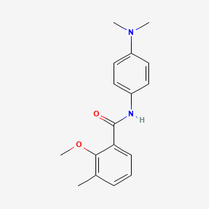 molecular formula C17H20N2O2 B4399155 N-[4-(dimethylamino)phenyl]-2-methoxy-3-methylbenzamide 