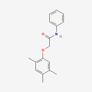 molecular formula C17H19NO2 B4399291 N-phenyl-2-(2,4,5-trimethylphenoxy)acetamide 