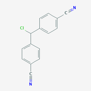 molecular formula C15H9ClN2 B043993 4,4'-(Chloromethylene)-bis-benzonitrile CAS No. 112809-57-1