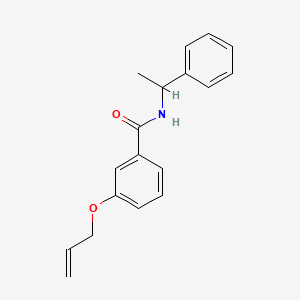 molecular formula C18H19NO2 B4399307 N-(1-phenylethyl)-3-prop-2-enoxybenzamide 