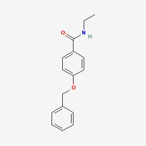 molecular formula C16H17NO2 B4399503 4-(benzyloxy)-N-ethylbenzamide 