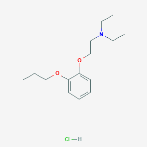 molecular formula C15H26ClNO2 B4399579 N,N-diethyl-2-(2-propoxyphenoxy)ethanamine;hydrochloride 