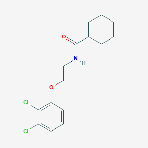 molecular formula C15H19Cl2NO2 B4399587 N-[2-(2,3-dichlorophenoxy)ethyl]cyclohexanecarboxamide 