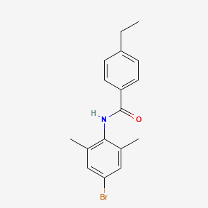 molecular formula C17H18BrNO B4399618 N-(4-bromo-2,6-dimethylphenyl)-4-ethylbenzamide 