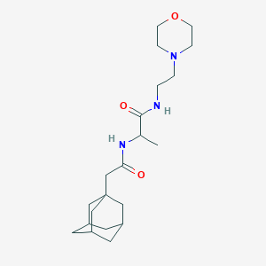 molecular formula C21H35N3O3 B4399813 N~2~-(1-adamantylacetyl)-N~1~-[2-(4-morpholinyl)ethyl]alaninamide 