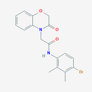 molecular formula C18H17BrN2O3 B4399821 N-(4-bromo-2,3-dimethylphenyl)-2-(3-oxo-2,3-dihydro-4H-1,4-benzoxazin-4-yl)acetamide 