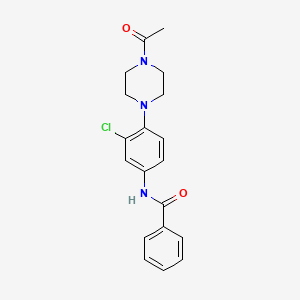 molecular formula C19H20ClN3O2 B4399919 N-[4-(4-acetyl-1-piperazinyl)-3-chlorophenyl]benzamide 