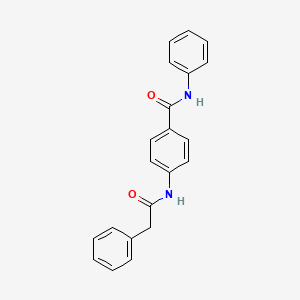 molecular formula C21H18N2O2 B4399934 N-phenyl-4-[(phenylacetyl)amino]benzamide 