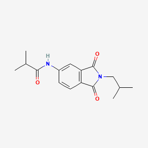 molecular formula C16H20N2O3 B4400000 N-(2-isobutyl-1,3-dioxo-2,3-dihydro-1H-isoindol-5-yl)-2-methylpropanamide 