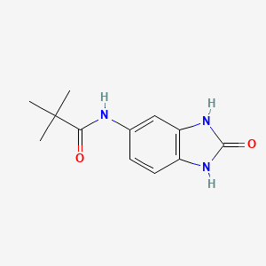 molecular formula C12H15N3O2 B4400062 n-(2-Oxo-2,3-dihydro-1h-benzo[d]imidazol-5-yl)pivalamide 