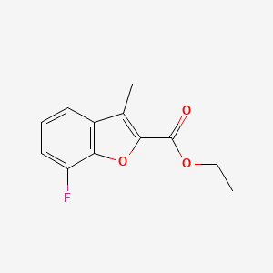 molecular formula C12H11FO3 B4400220 ethyl 7-fluoro-3-methyl-1-benzofuran-2-carboxylate 