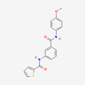 molecular formula C19H16N2O3S B4400247 N-(3-{[(4-methoxyphenyl)amino]carbonyl}phenyl)-2-thiophenecarboxamide 
