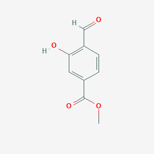 molecular formula C9H8O4 B044017 Methyl 4-formyl-3-hydroxybenzoate CAS No. 24589-98-8