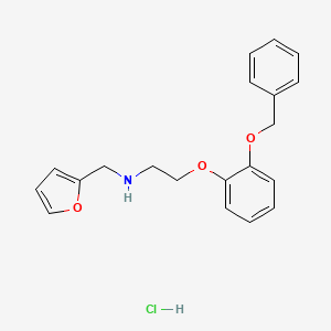 molecular formula C20H22ClNO3 B4401743 N-(furan-2-ylmethyl)-2-(2-phenylmethoxyphenoxy)ethanamine;hydrochloride 