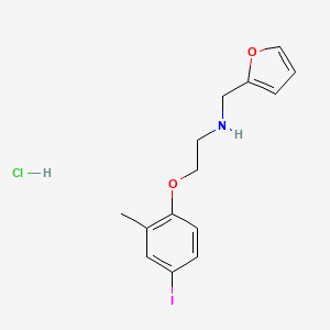 molecular formula C14H17ClINO2 B4401751 N-(furan-2-ylmethyl)-2-(4-iodo-2-methylphenoxy)ethanamine;hydrochloride 