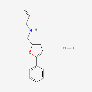 molecular formula C14H16ClNO B4401771 N-[(5-phenylfuran-2-yl)methyl]prop-2-en-1-amine;hydrochloride 