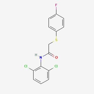 molecular formula C14H10Cl2FNOS B4401930 N-(2,6-dichlorophenyl)-2-[(4-fluorophenyl)thio]acetamide 