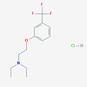 molecular formula C13H19ClF3NO B4401962 N,N-diethyl-2-[3-(trifluoromethyl)phenoxy]ethanamine;hydrochloride 