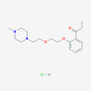 molecular formula C18H29ClN2O3 B4401967 1-[2-[2-[2-(4-Methylpiperazin-1-yl)ethoxy]ethoxy]phenyl]propan-1-one;hydrochloride 