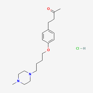 molecular formula C19H31ClN2O2 B4402154 4-[4-[4-(4-Methylpiperazin-1-yl)butoxy]phenyl]butan-2-one;hydrochloride 
