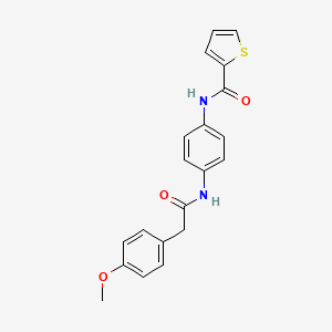 molecular formula C20H18N2O3S B4402163 N-(4-{[2-(4-methoxyphenyl)acetyl]amino}phenyl)-2-thiophenecarboxamide 