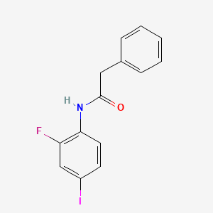 molecular formula C14H11FINO B4402185 N-(2-fluoro-4-iodophenyl)-2-phenylacetamide 