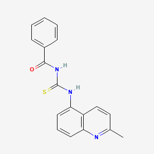 molecular formula C18H15N3OS B4402194 N-[(2-methylquinolin-5-yl)carbamothioyl]benzamide 