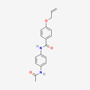 molecular formula C18H18N2O3 B4402224 N-[4-(acetylamino)phenyl]-4-(allyloxy)benzamide 