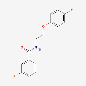 molecular formula C15H13BrFNO2 B4402249 3-bromo-N-[2-(4-fluorophenoxy)ethyl]benzamide 