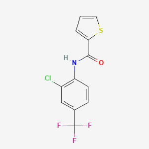 molecular formula C12H7ClF3NOS B4402260 N-[2-chloro-4-(trifluoromethyl)phenyl]thiophene-2-carboxamide 