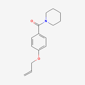 molecular formula C15H19NO2 B4402290 Piperidin-1-yl-(4-prop-2-enoxyphenyl)methanone 