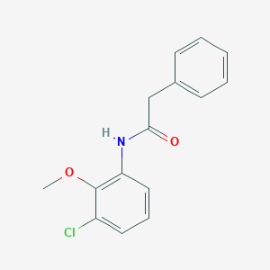 molecular formula C15H14ClNO2 B4402483 N-(3-chloro-2-methoxyphenyl)-2-phenylacetamide 