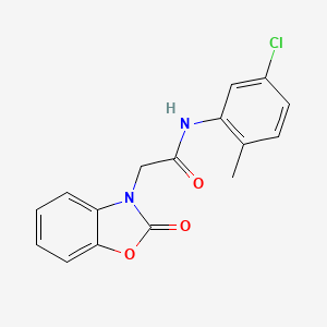 molecular formula C16H13ClN2O3 B4402523 N-(5-chloro-2-methylphenyl)-2-(2-oxo-1,3-benzoxazol-3(2H)-yl)acetamide 