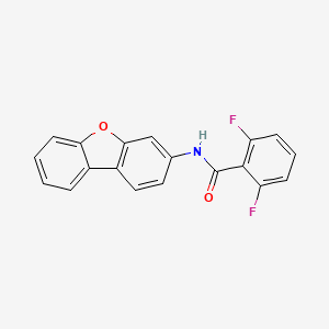 molecular formula C19H11F2NO2 B4402588 N-dibenzo[b,d]furan-3-yl-2,6-difluorobenzamide 