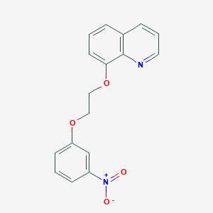 molecular formula C17H14N2O4 B4402723 8-[2-(3-nitrophenoxy)ethoxy]quinoline 