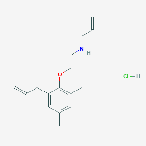 molecular formula C16H24ClNO B4402733 N-[2-(2,4-dimethyl-6-prop-2-enylphenoxy)ethyl]prop-2-en-1-amine;hydrochloride 