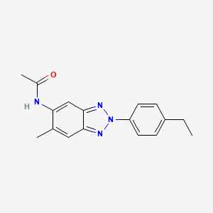 molecular formula C17H18N4O B4402758 N-[2-(4-ethylphenyl)-6-methyl-2H-1,2,3-benzotriazol-5-yl]acetamide 