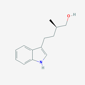 molecular formula C13H17NO B044028 (R)-2-Methyl-4-(1H-indole-3-yl)-1-butanol CAS No. 97399-95-6
