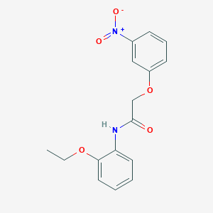 molecular formula C16H16N2O5 B4402938 N-(2-ethoxyphenyl)-2-(3-nitrophenoxy)acetamide 