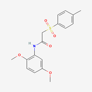 molecular formula C17H19NO5S B4402945 N-(2,5-dimethoxyphenyl)-2-[(4-methylphenyl)sulfonyl]acetamide 