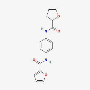 molecular formula C16H16N2O4 B4402981 N-{4-[(tetrahydro-2-furanylcarbonyl)amino]phenyl}-2-furamide 
