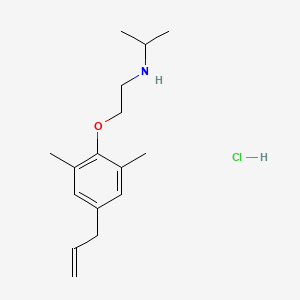 molecular formula C16H26ClNO B4403046 N-[2-(2,6-dimethyl-4-prop-2-enylphenoxy)ethyl]propan-2-amine;hydrochloride 