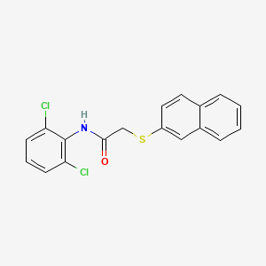 molecular formula C18H13Cl2NOS B4403182 N-(2,6-dichlorophenyl)-2-(2-naphthylthio)acetamide 