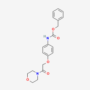 molecular formula C20H22N2O5 B4403223 benzyl {4-[2-(4-morpholinyl)-2-oxoethoxy]phenyl}carbamate 