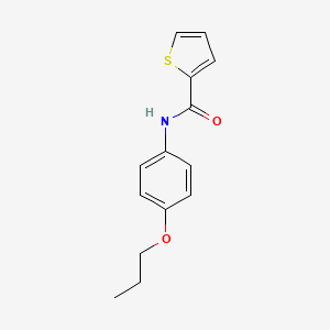 molecular formula C14H15NO2S B4403262 N-(4-propoxyphenyl)-2-thiophenecarboxamide 