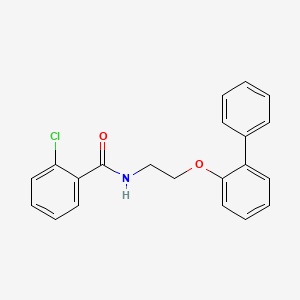 molecular formula C21H18ClNO2 B4403271 N-[2-(2-biphenylyloxy)ethyl]-2-chlorobenzamide 